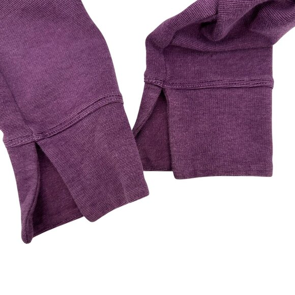 Horny Toad Womens Purple Tomboy Faux Wrap Tencel Blend Long Sleeve Dress Size M - Picture 5 of 10